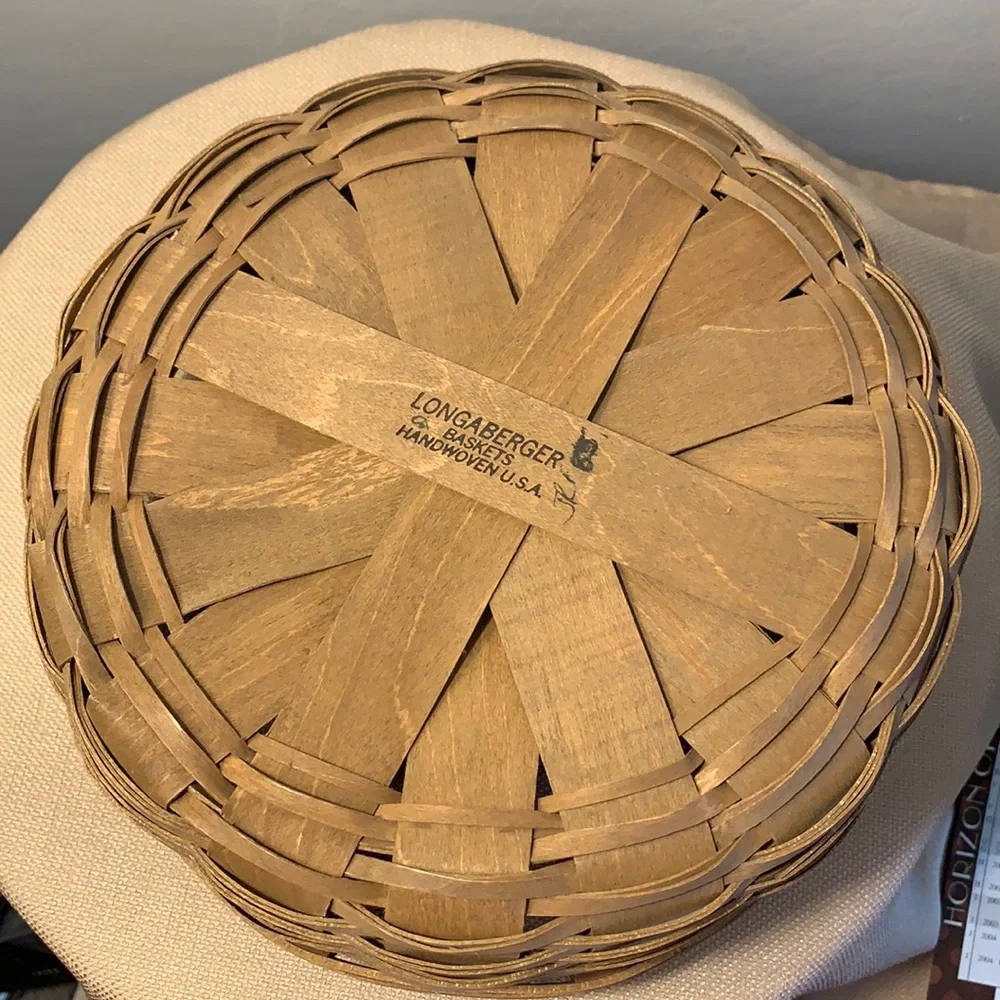 Vintage 1985 Longaberger darning basket set